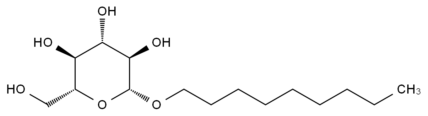 正壬基 β-D-吡喃葡萄糖苷 n-Nonyl β-D-glucopyranoside CAS 69984-73-2 结构式 Chemical Structure