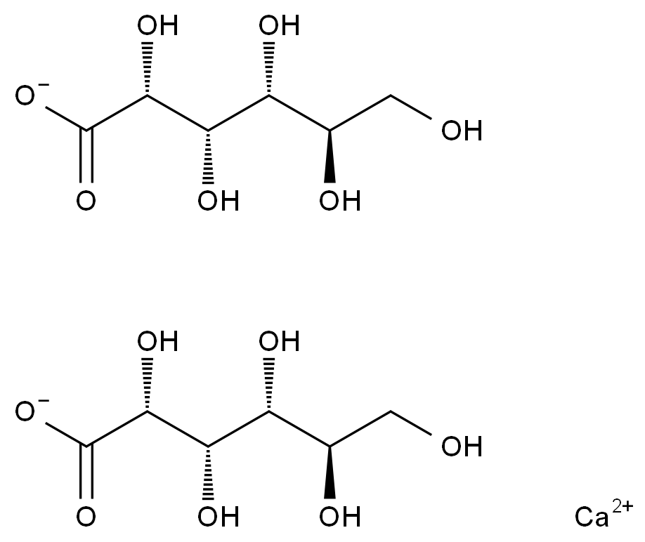 葡萄糖酸钙 Calcium gluconate CAS 299-28-5 结构式 Chemical Structure