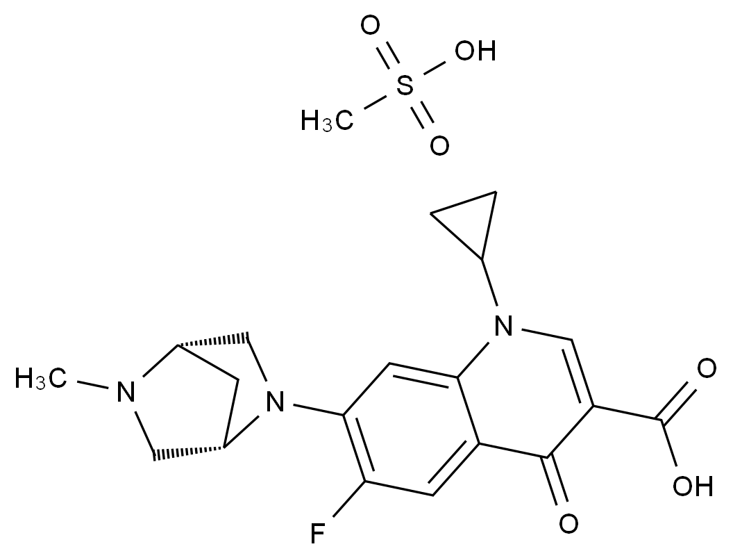 CAS No.:119478-55-6,甲磺酸达氟沙星