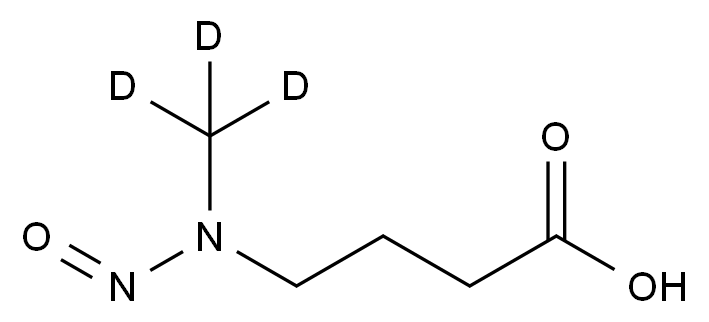CAS No.:1184996-41-5,N-亚硝基-N-甲基-4-氨基丁酸-d3