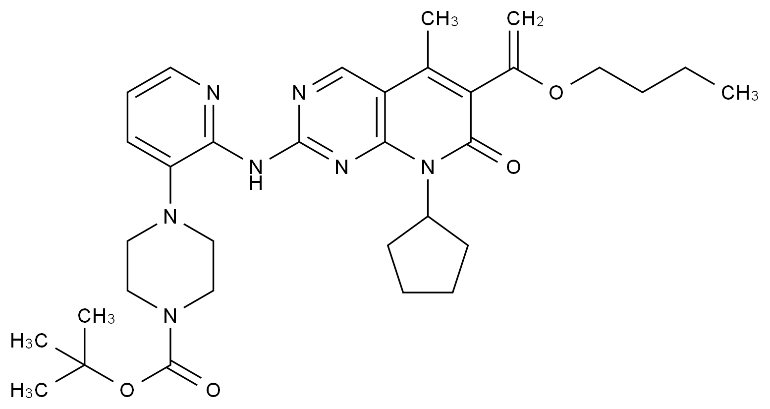 帕布昔利布杂质10 结构式
