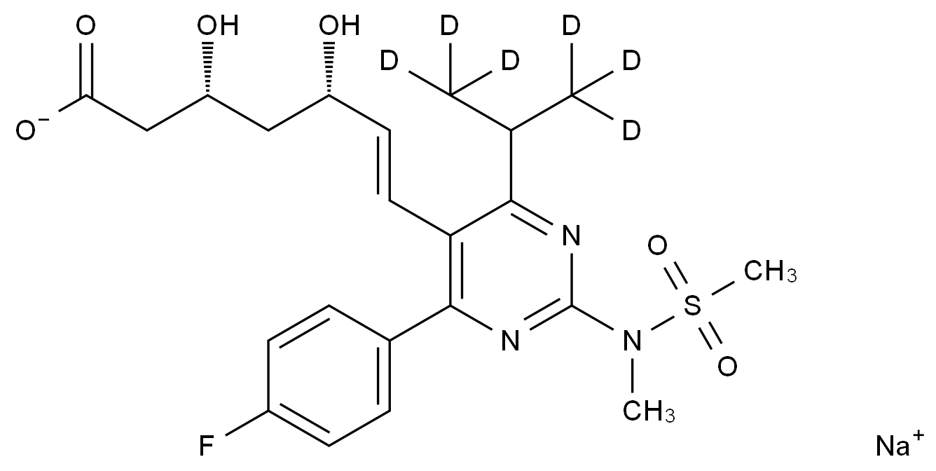 CAS No.:2070009-41-3,瑞舒伐他汀-d6 钠盐