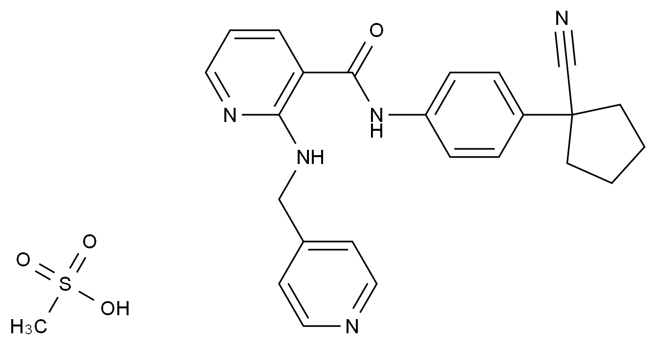 CAS No.:1218779-75-9,甲磺酸阿帕替尼