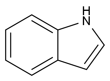 吲哚 Indole CAS 120-72-9 结构式 Chemical Structure