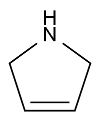 3-吡咯啉 3-Pyrroline CAS 109-96-6 结构式 Chemical Structure