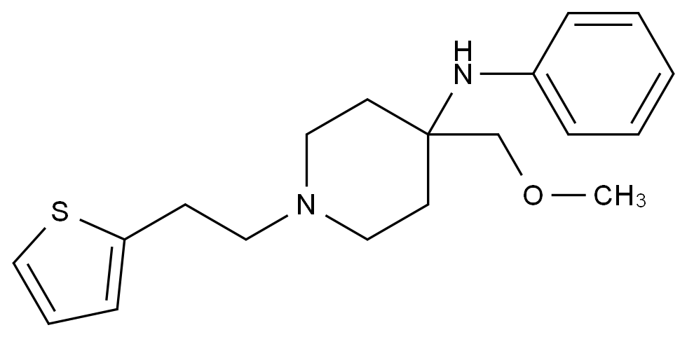 4-(甲氧基甲基)-N-苯基-1-(2-硫酚-2-乙基)哌啶-4-胺