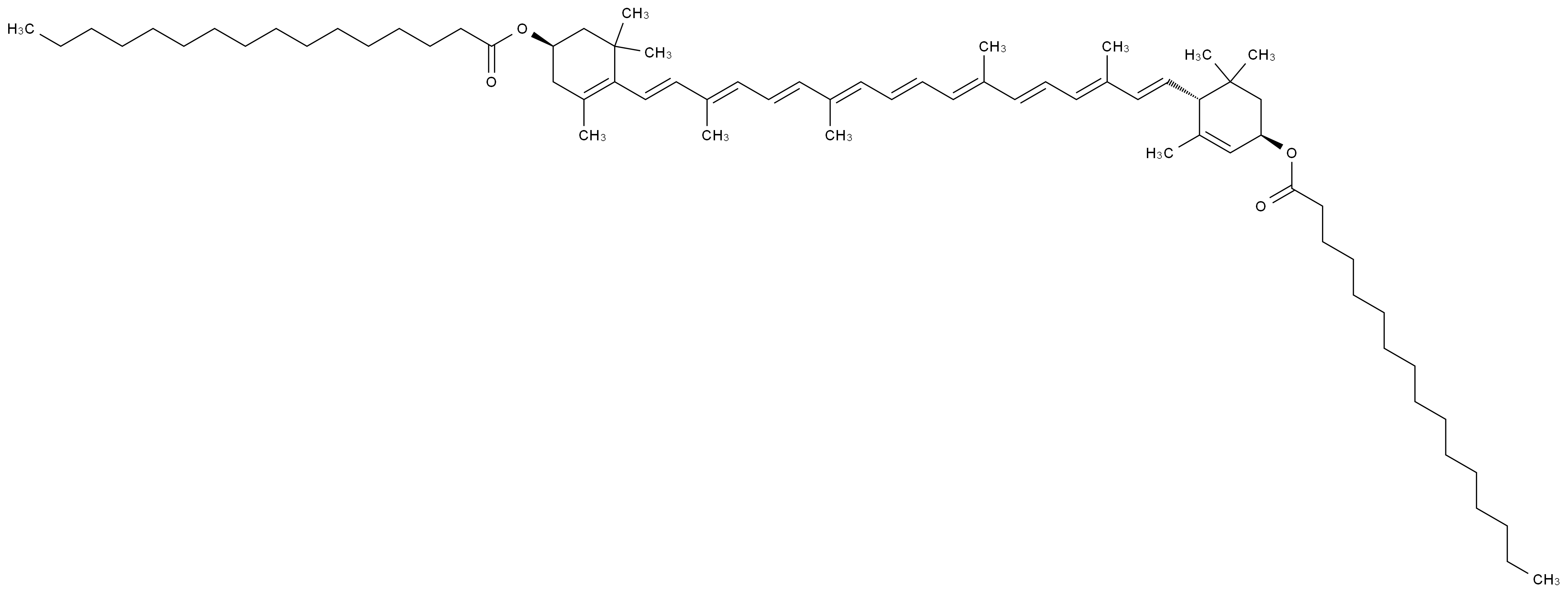 叶黄素酯 Helenien CAS 547-17-1 结构式 Chemical Structure