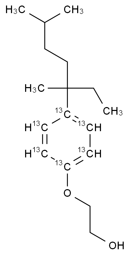 CAS No.:1173019-61-8,2-[4-(1-乙基-1,4-二甲基戊基)苯氧基]乙醇-13C6