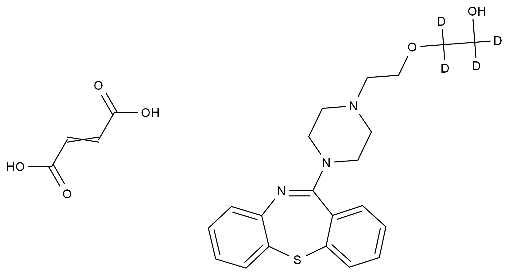 CAS No.:1287376-15-1,富马酸奎硫平-d4