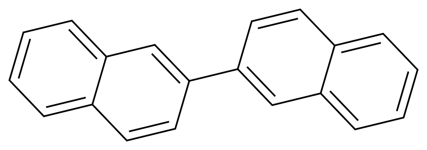 2，2＇-联萘酚 2,2＇-Binaphthyl CAS 612-78-2 结构式 Chemical Structure