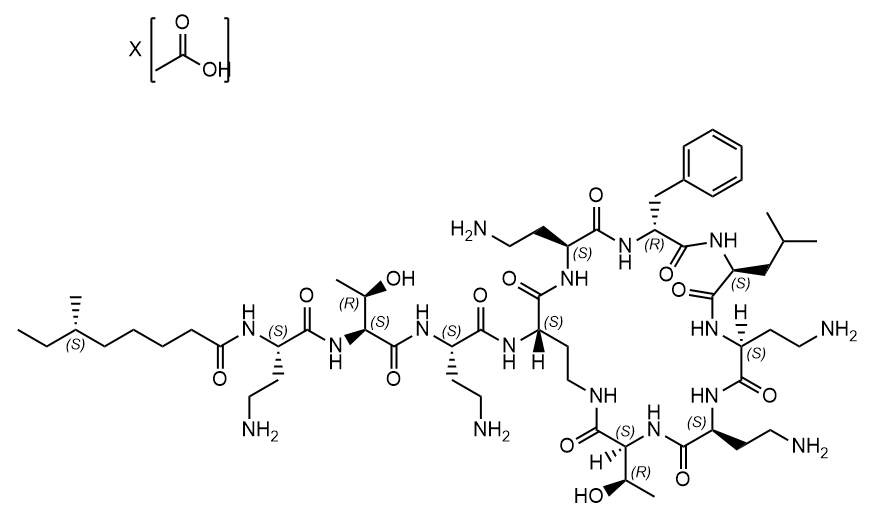 CAS No.:4135-11-9（free base）,Polymyxin B1 XAcetate