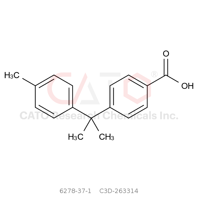 CAS No.:6278-37-1,4-[1-甲基-1-（4-甲基苯基）乙基]苯甲酸