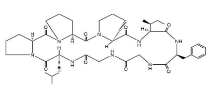 太子参环肽B Heterophyllin B CAS 145459-19-4 结构式 Chemical Structure