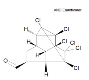 异狄氏醛 Endrin-Aldehyde CAS 7421-93-4 结构式 Chemical Structure