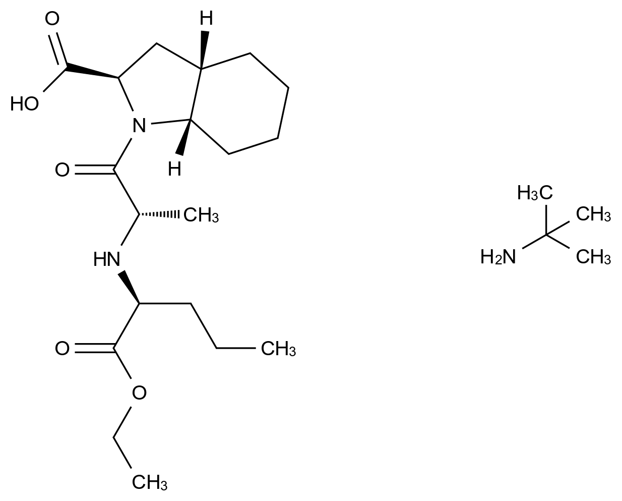 CAS No.:145513-38-8(free acid),培哚普利杂质35 叔丁胺盐