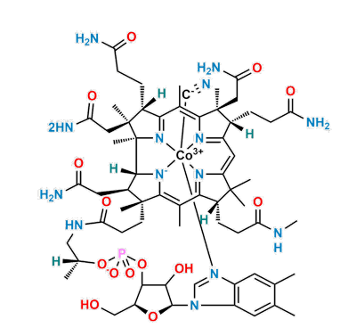 维生素B12 EP杂质G（50-甲基氰钴胺素） Cyanocobalamin EP Impurity G（50-methylcyanocobalamin） CAS 15130-04-8 结构式 Chemical Structure