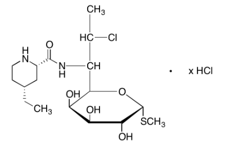 盐酸吡利霉素 Pirlimycin Hydrochloride CAS 78822-40-9 结构式 Chemical Structure