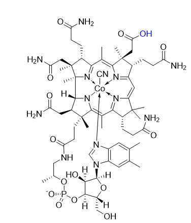 维生素B12杂质22 Cyanocobalamin /Vitamin B12 Impurity 22 CAS 38437-93-3 结构式 Chemical Structure