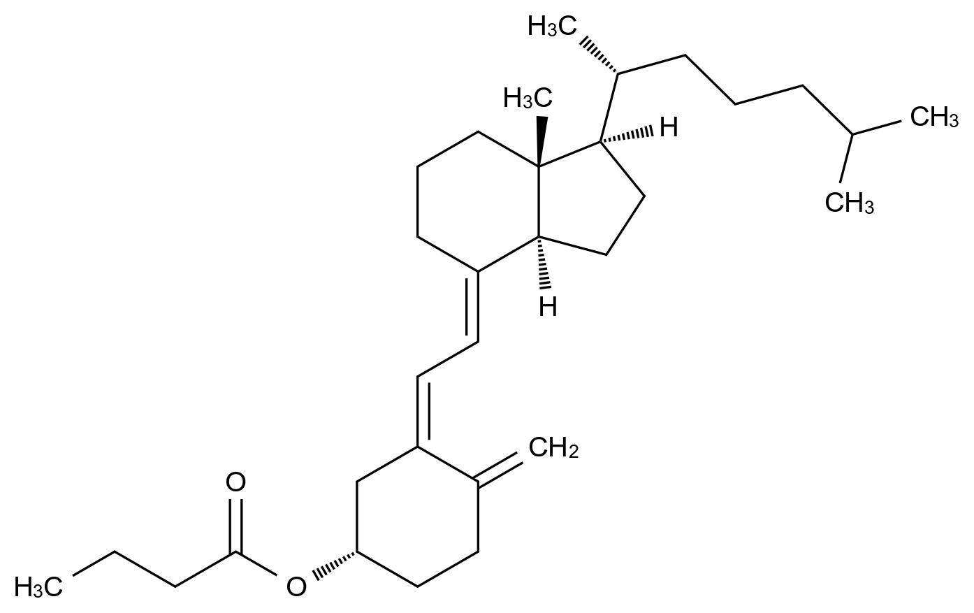 CAS No.:31316-20-8,胆钙化醇EP杂质F(胆钙化醇丁酸酯)
