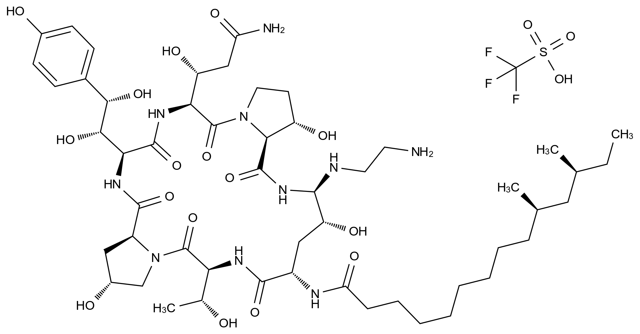 CAS No.:1201042-11-6,卡泊芬净杂质43 三氟甲磺酸盐