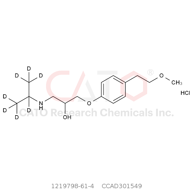 CAS No.:1219798-61-4,盐酸美托洛尔-D7
