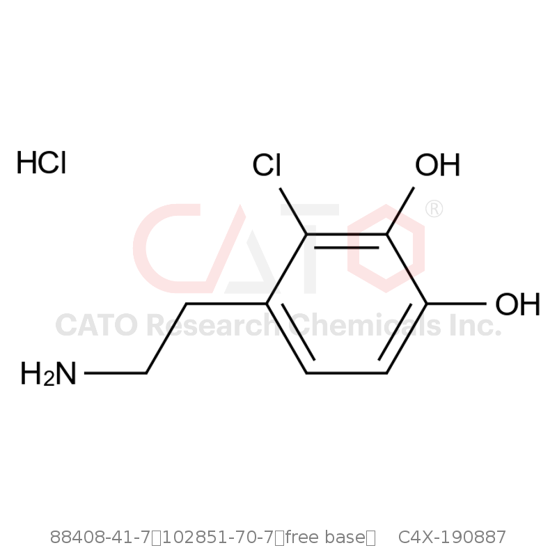 CAS No.:88408-41-7；102851-70-7（free base）,Dopamine Impurity 87 HCI