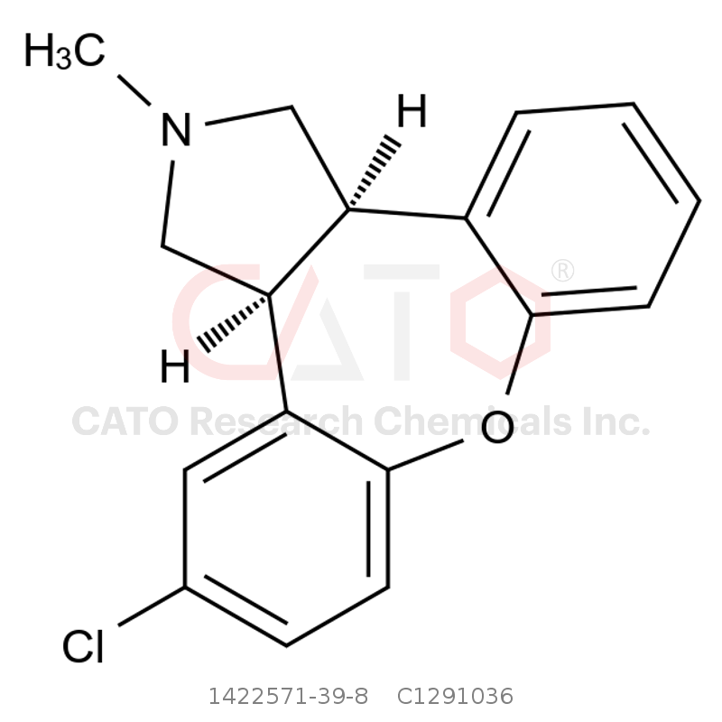 CAS No.:1422571-39-8,(3aS,12bR)-5-chloro-2-methyl-2,3,3a,12b-tetrahydro-1H-dibenzo[2,3:6,7]oxepino[4,5-c]pyrrole