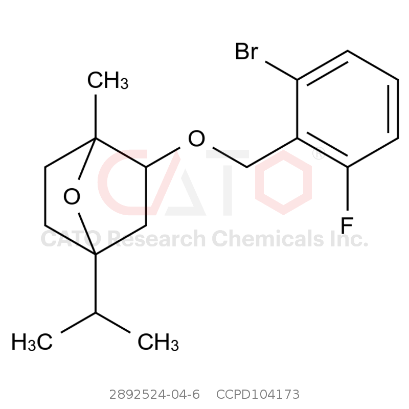 CAS No.:2892524-04-6,2-((2-bromo-6-fluorobenzyl)oxy)-4-isopropyl-1-methyl-7-oxabicyclo[2.2.1]heptane