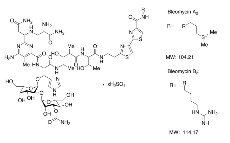 CAS No.:9041-93-4,Bleomycin Sulfate (A mixture of bleomycin sulfate salts)