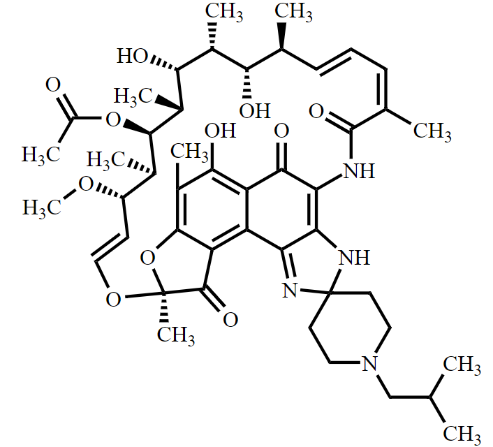 利福布汀 Rifabutin CAS 72559-06-9 结构式 Chemical Structure