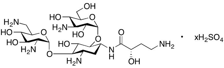 CAS No.:48237-20-3(free base),Amikacin B Sulfate (Amikacin EP Impurity H Sulfate)