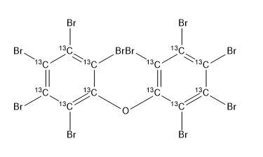 十溴联苯醚-13C12 Decabromodiphenyl ether-13C12 CAS 562099-68-7 结构式 Chemical Structure