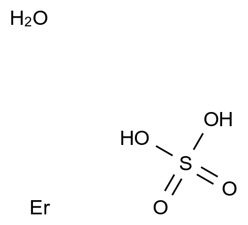 Erbium sulfate hydrate, 99.90% 结构式