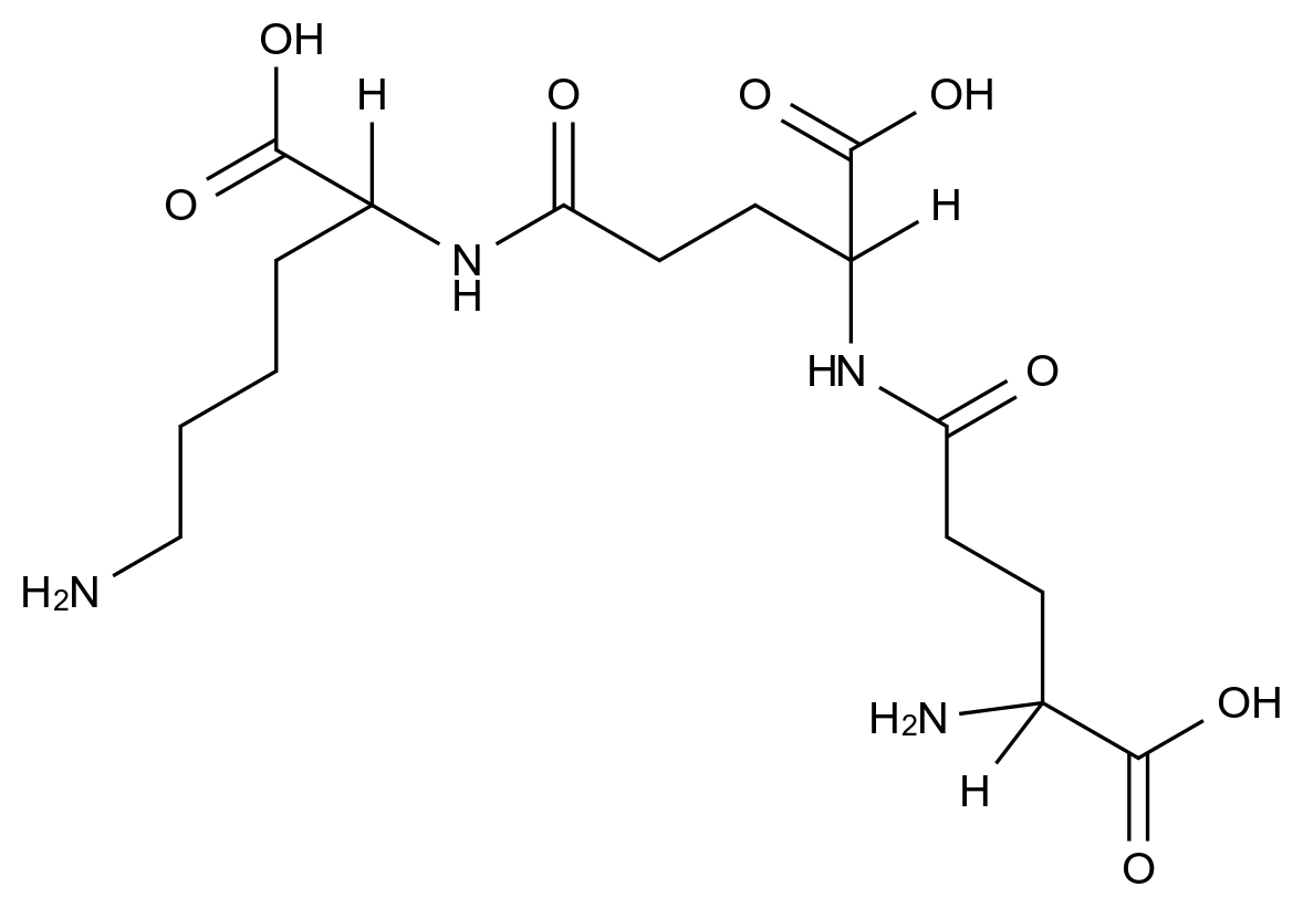  H-γ-Glu-γ-Glu-Lys-OH CAS 100922-54-1 结构式 Chemical Structure