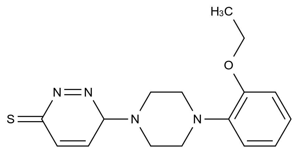 6-[4-(2-ethoxyphenyl)piperazin-1-yl]-2,3-dihydropyridazine-3-thione 6-[4-(2-ethoxyphenyl)piperazin-1-yl]-2,3-dihydropyridazine-3-thione CAS 1029792-94-6 结构式 Chemical Structure