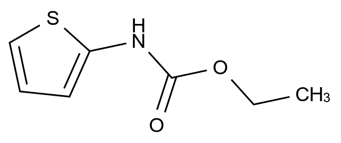 2-噻吩基氨基甲酸乙酯 2-Thienylcarbamic Acid Ethyl Ester CAS 105995-16-2 结构式 Chemical Structure