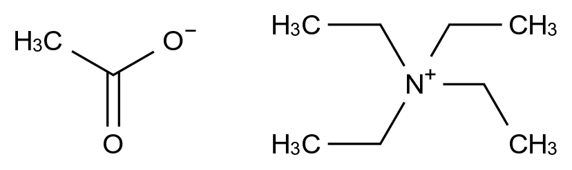  Tetraethylammonium acetate，99% CAS 1185-59-7 结构式 Chemical Structure