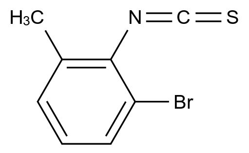  2-Bromo-6-methylphenylisothiocyanate CAS 1208078-08-3 结构式 Chemical Structure