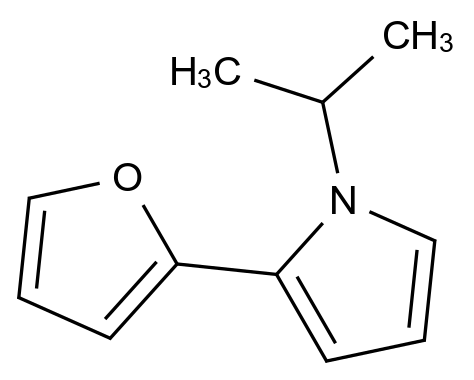  2-(Furan-2-yl)-1-isopropyl-1H-pyrrole CAS 124494-79-7 结构式 Chemical Structure