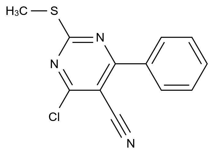 [124598-28-3]4-chloro-2-methylthio-6-phenylpyrimidine-5-carbonitrile