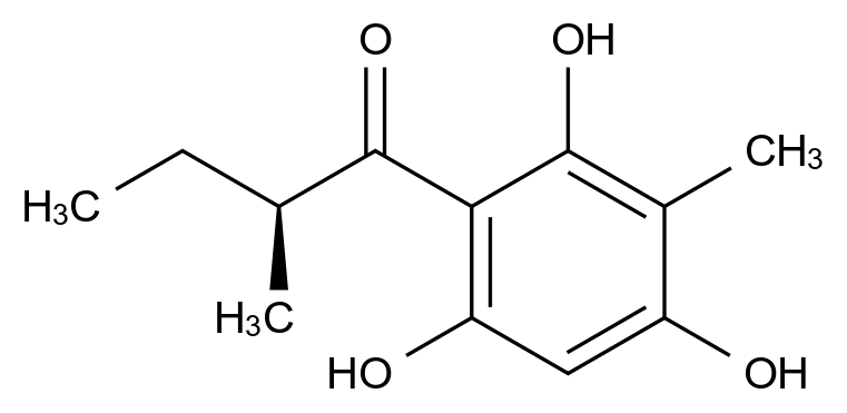 [124598-11-4]2-methyl-1-(2,4,6-trihydroxy-3-methylphenyl)butan-1-one