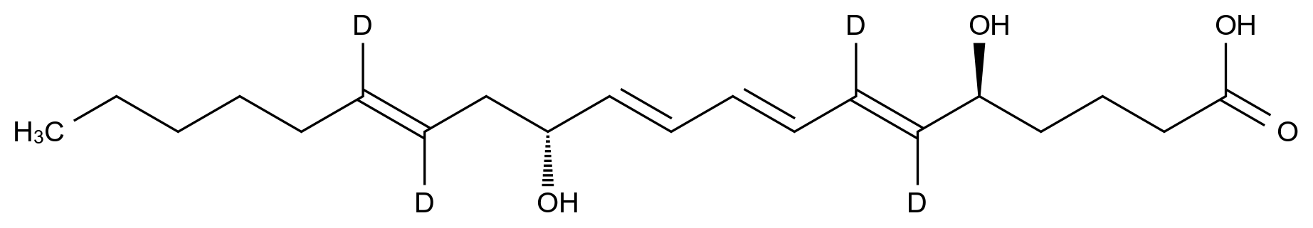 [124629-74-9](5S,12R)-6,7,14,15-tetradeuterio-5,12-dihydroxyicosa-6,8,10,14-tetraenoic acid