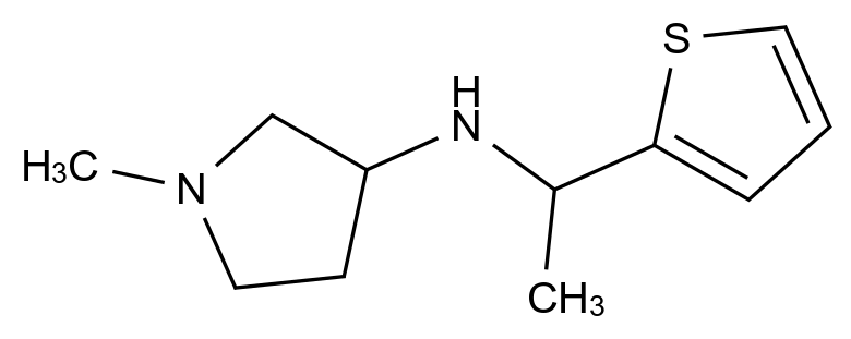 CAS No.:1250000-88-4,1-Methyl-N-(1-(thiophen-2-yl)ethyl)pyrrolidin-3-amine