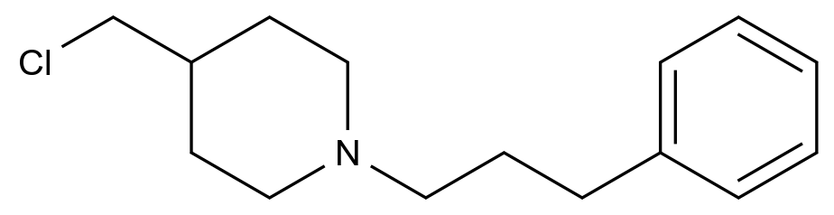  4-(Chloromethyl)-1-(3-phenylpropyl)piperidine CAS 1273681-73-4 结构式 Chemical Structure