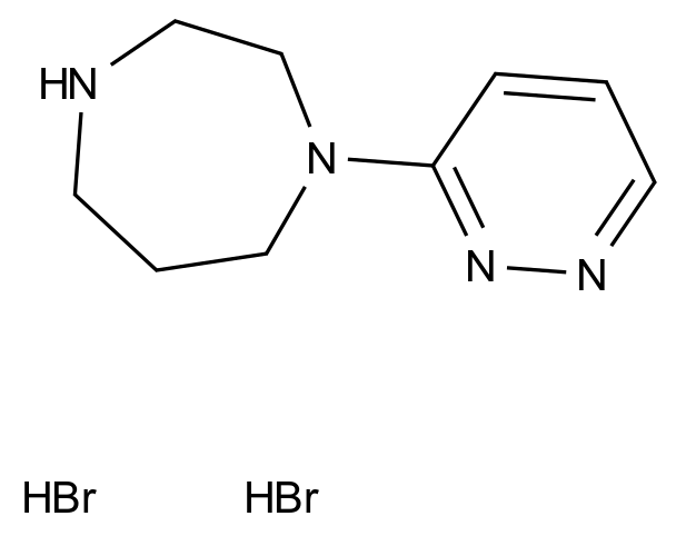 1-(pyridazin-3-yl)-1,4-diazepane dihydrobromide 1-(pyridazin-3-yl)-1,4-diazepane dihydrobromide CAS 1315365-13-9 结构式 Chemical Structure