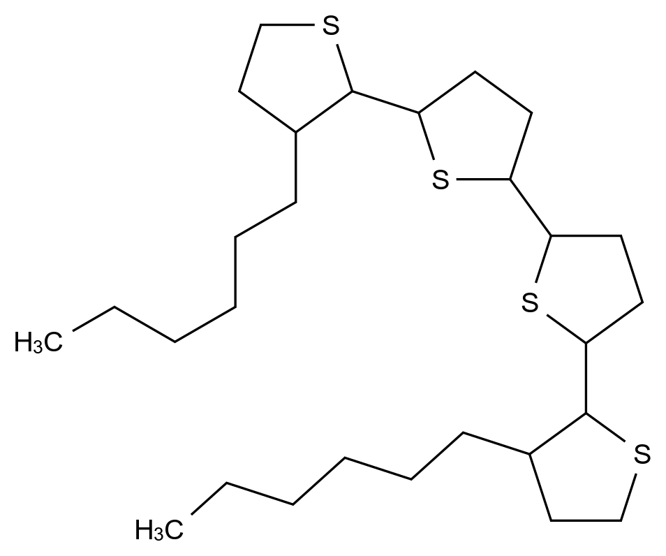 3,3′′′-二己基-2,2′:5′,2′′:5′′,2′′′-四噻吩 3,3′′′-dihexyl-2,2′:5′,2′′:5′′,2′′′-tetrathiophene CAS 132814-91-6 结构式 Chemical Structure