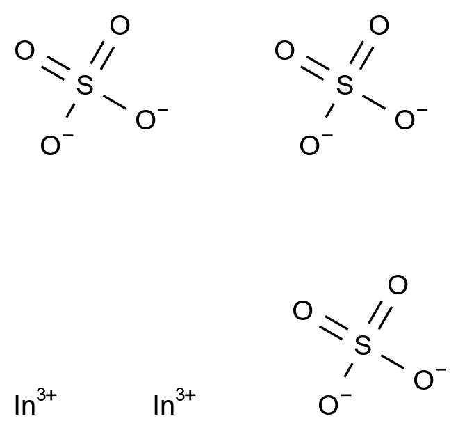硫酸铟(III) Indium(III) sulfate CAS 13464-82-9 结构式 Chemical Structure