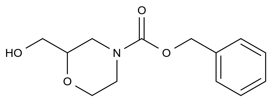  Benzyl 2-(hydroxymethyl)morpholine-4-carboxylate CAS 135782-20-6 结构式 Chemical Structure