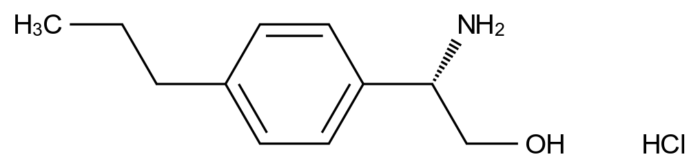  (S)-2-amino-2-(4-propylphenyl)ethan-1-ol hydrochloride CAS 1391515-12-0 结构式 Chemical Structure