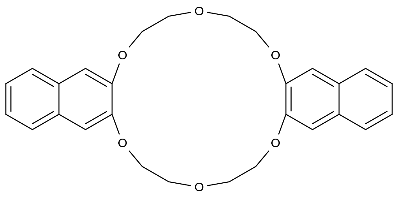  Di-(2,3-naphtho)-18-crown-6 CAS 14098-27-2 结构式 Chemical Structure